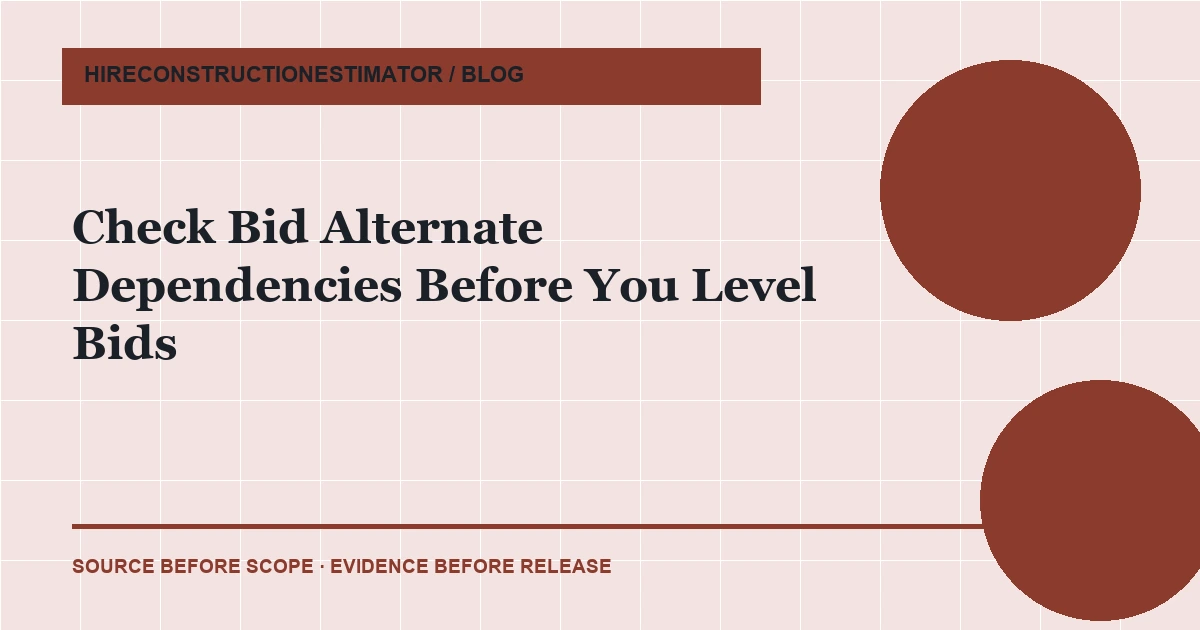 Check Bid Alternate Dependencies Before You Level Bids article thumbnail