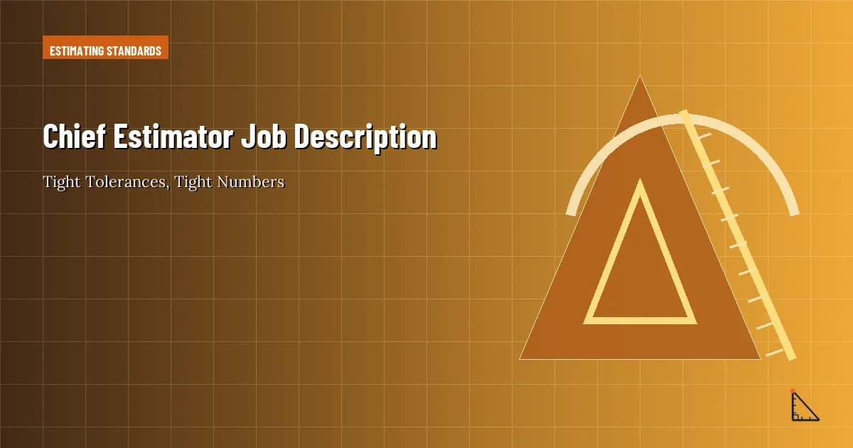 Chief Estimator Job Description article thumbnail