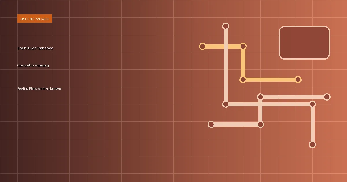 How to Build a Trade Scope Checklist for Estimating article thumbnail