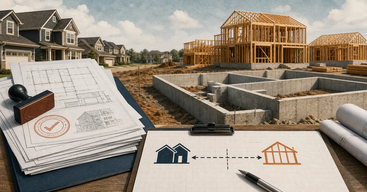 The July 2026 Gap Between Housing Permits and Starts research illustration