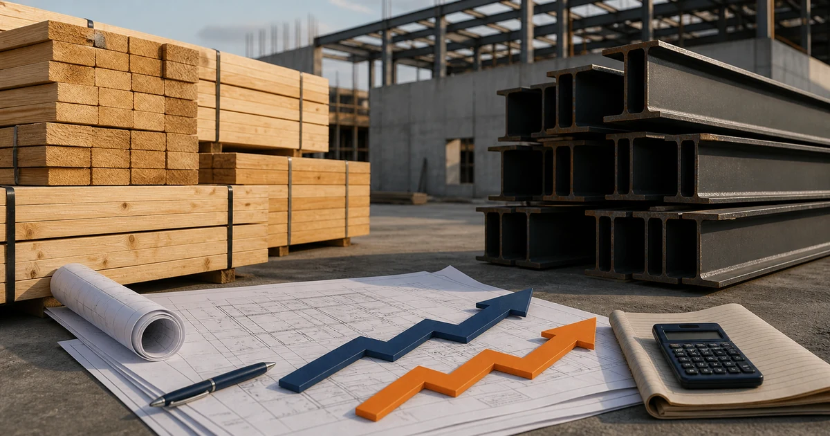 Lumber and Steel Price Movement in July 2026 research illustration