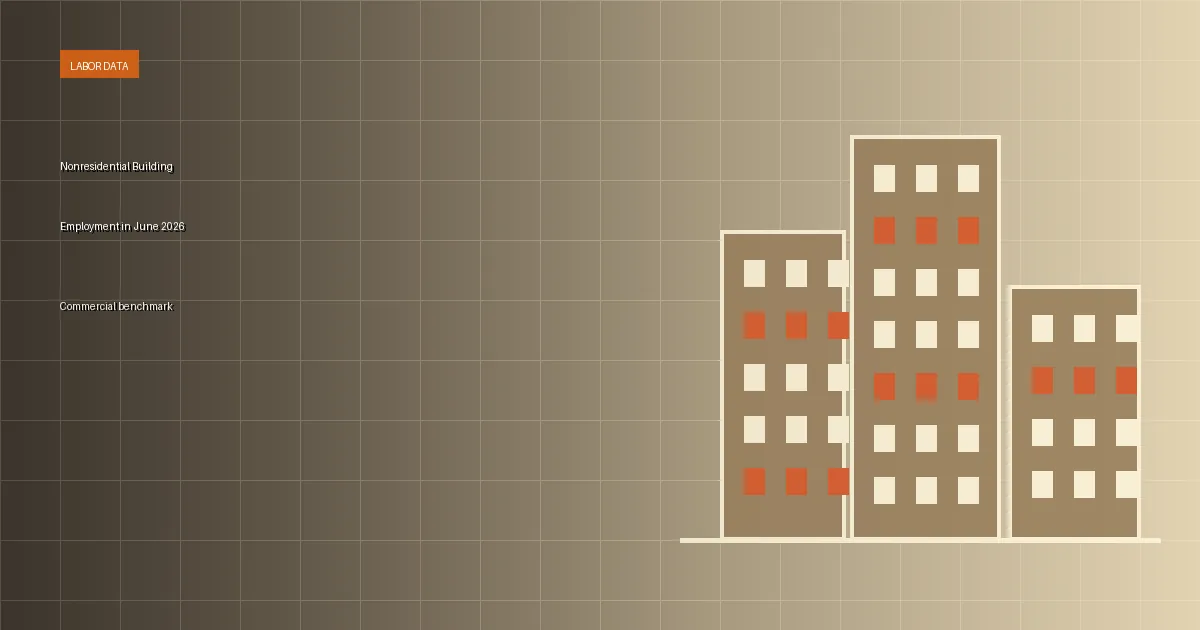 Nonresidential building employment June 2026 research thumbnail