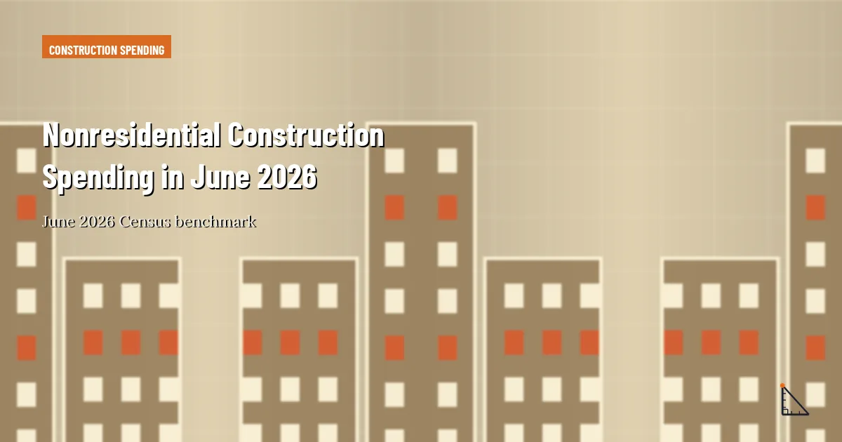 Nonresidential Share of Total Construction Spending in June 2026 construction research thumbnail