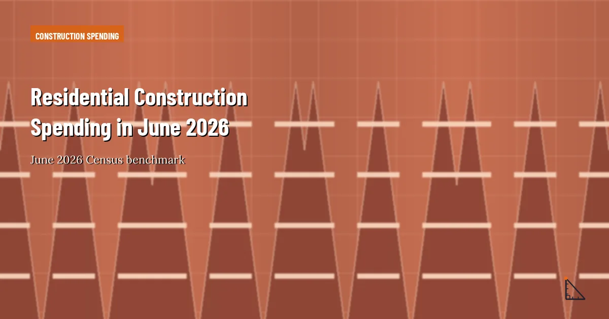 Residential Share of Total Construction Spending in June 2026 construction research thumbnail